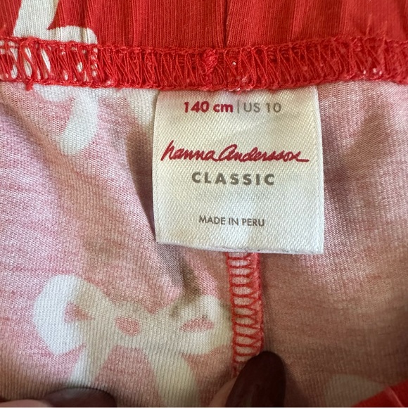 Hanna Andersson Red Bow Print Leggings | 140 - Picture 3 of 5